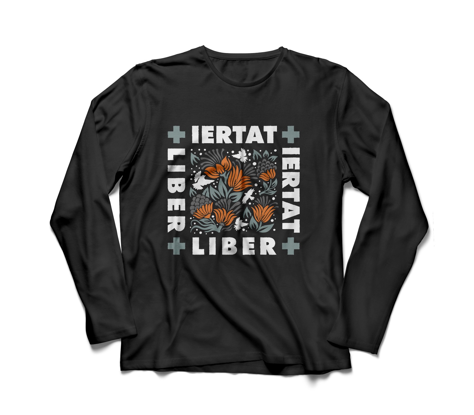 Tricou negru: Iertat + Liber